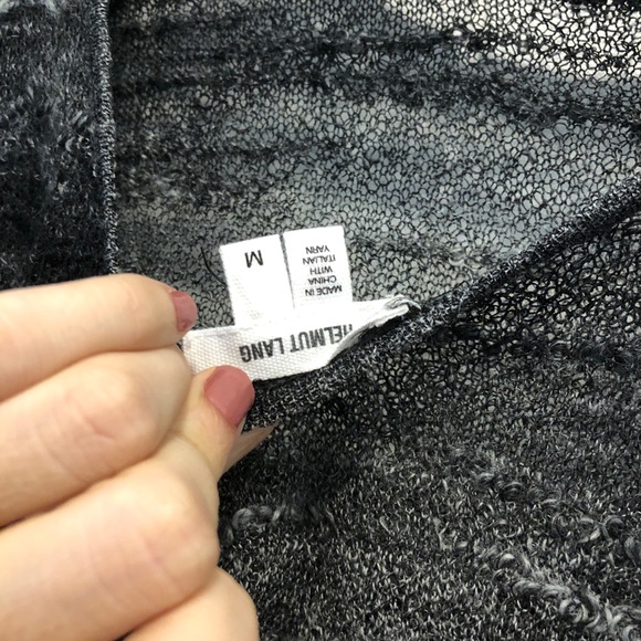 VGUC Size M Helmut Lang Drop Front Mohair Sweater - Picture 3 of 6